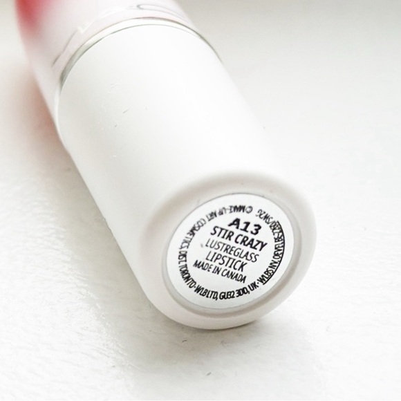Mac Cosmetics Lustreglass Sheer Shine Lipstick in Stir Crazy NEW - Picture 4 of 9